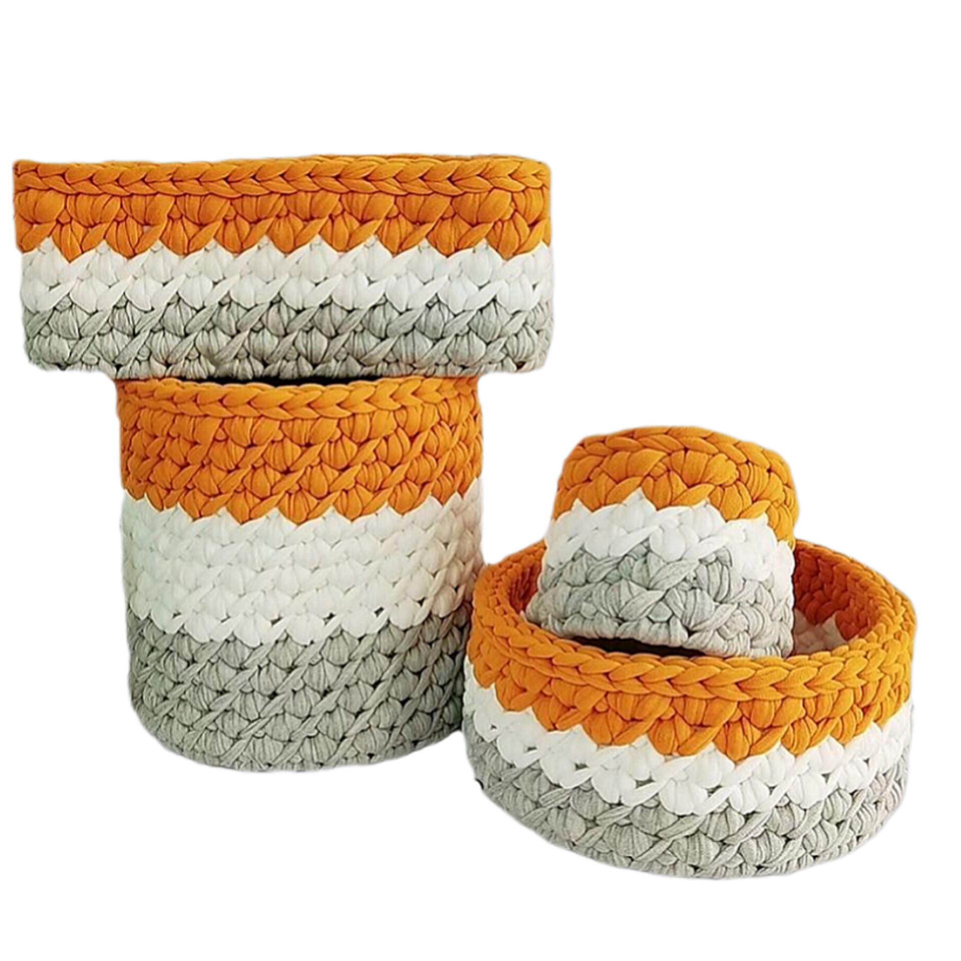 سبد قلاب بافی تریکو کد 57 مجموعه 4 عددی