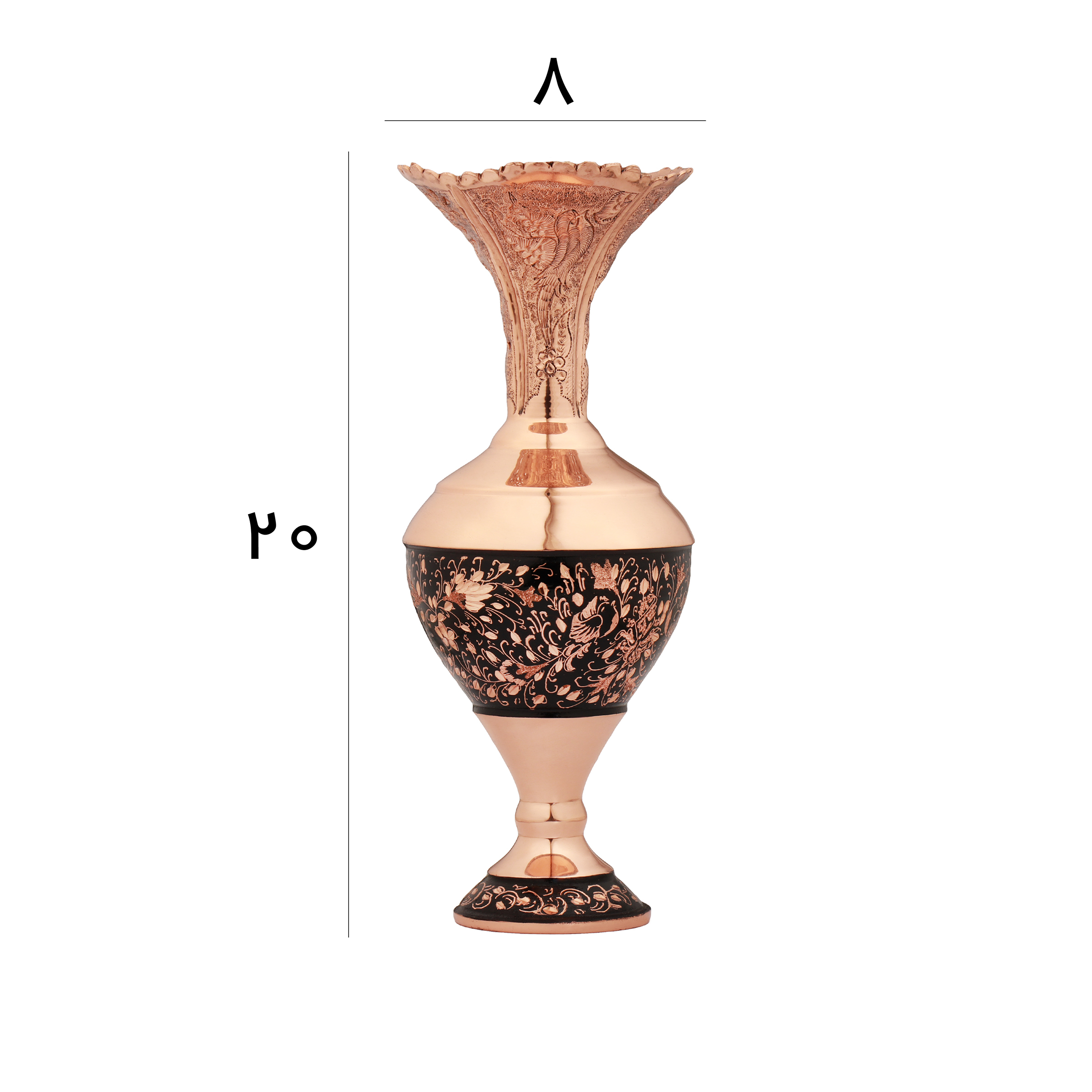 گلدان الماس تراش مدل سنبلدان کد 20