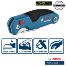 کاتر چاقویی بوش مدل safety Utility Knife کد 1600A016BL