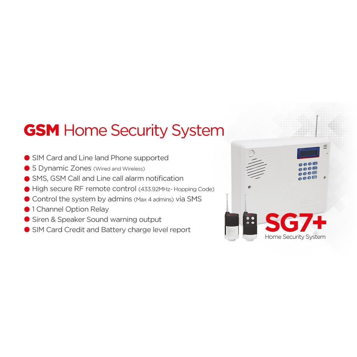دزدگیر سیمکارتی اماکن سایلکس مدل +SG7