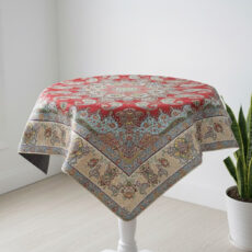 رومیزی مدل ترمه کهن سایز 100x100 سانتی‌متر