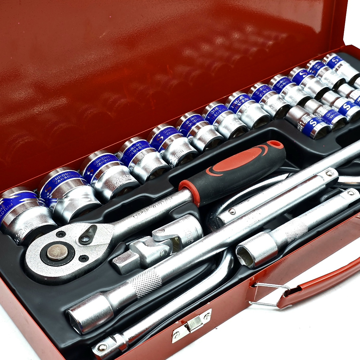 جعبه آچار بکس جنترد مدل 24PCS-SOCKET SET سایز 8، 32 میلی متر مجموعه 24 عددی