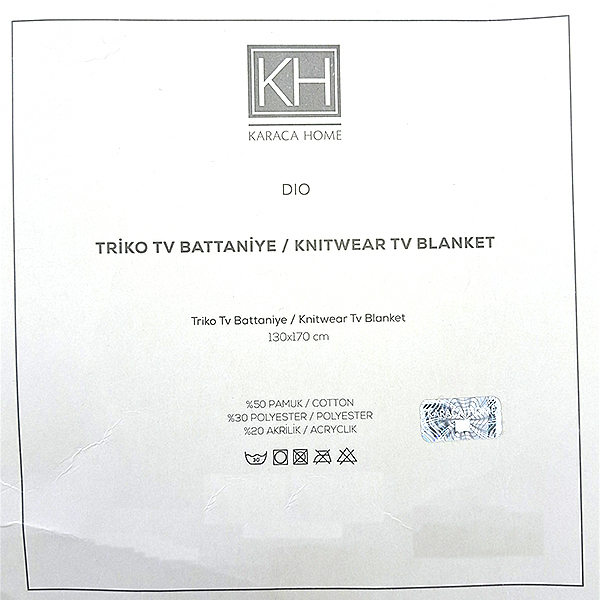 شال مبل کاراجا هوم مدل Dio سایز 170×130 سانتی متر