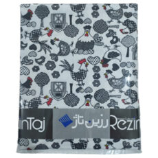 رومیزی رزین تاژ طرح خروس کد 250