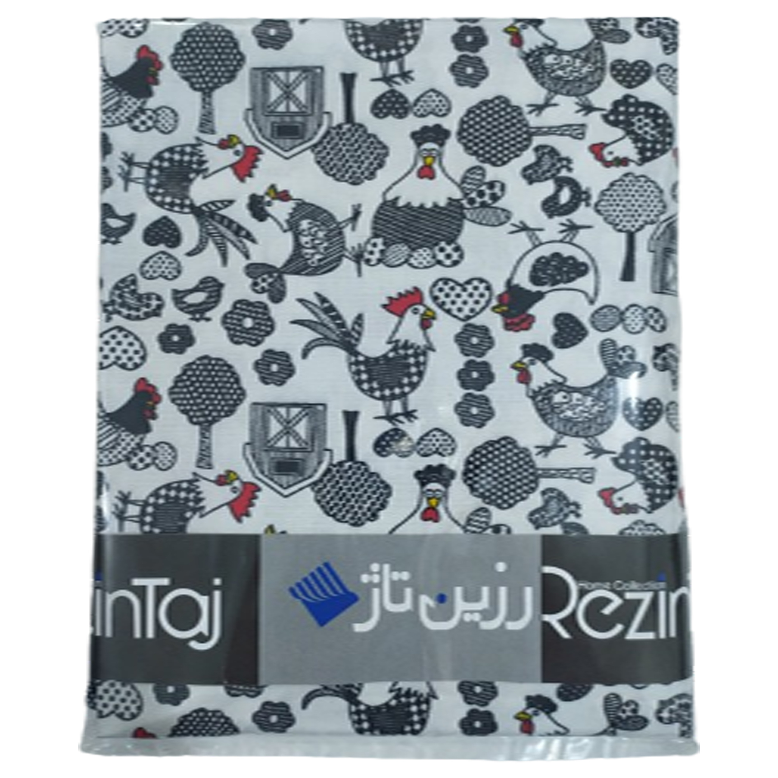 رومیزی رزین تاژ طرح خروس کد 120