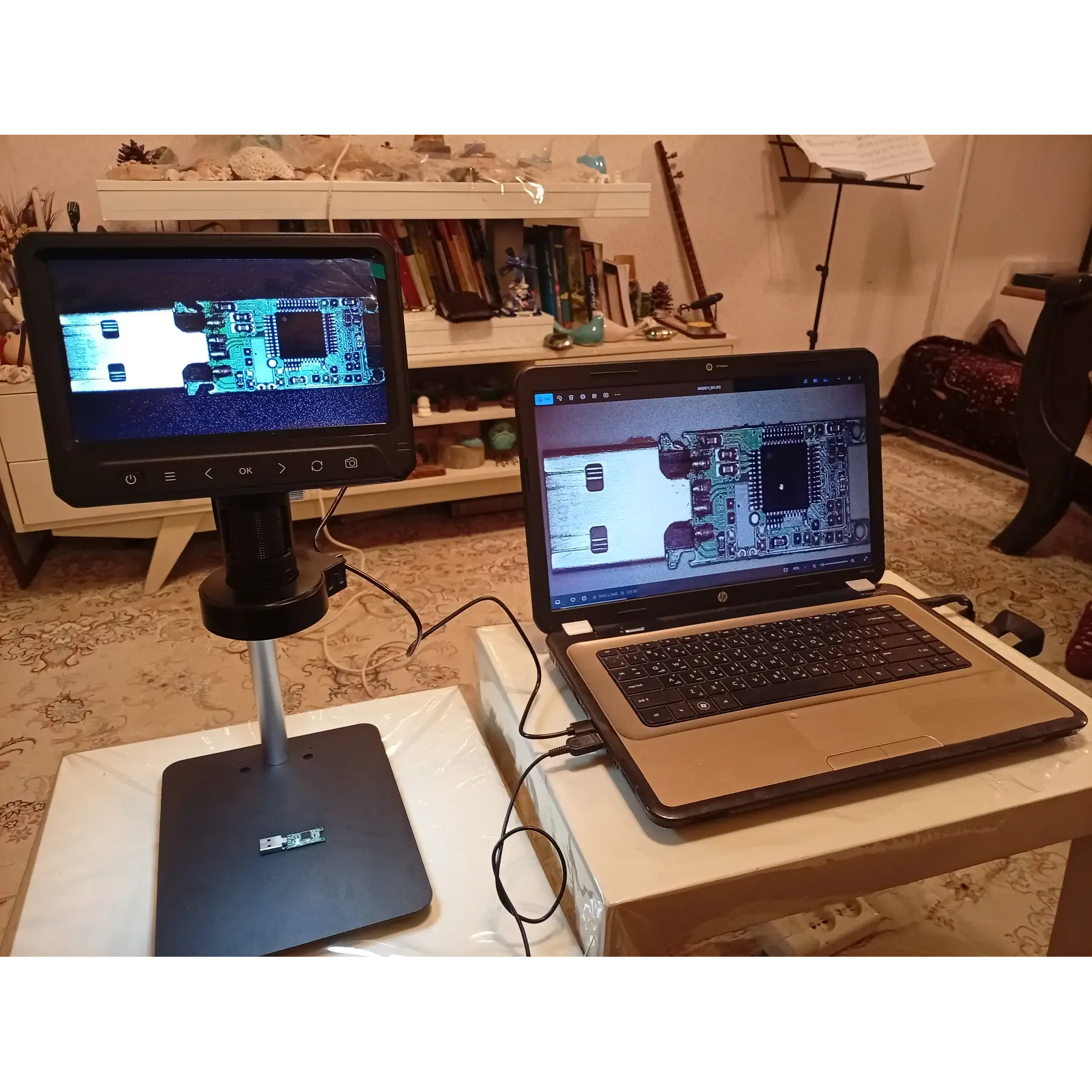 میکروسکوپ دیجیتال مدل 1200X HD 12MP به همراه ریموت کنترل