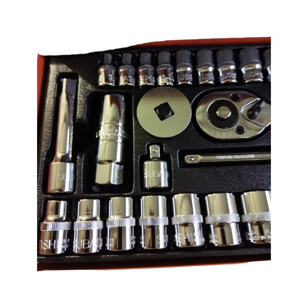 آچار بکس  جغجغه ای سوباشی مدل 10-47-SUB 40 مجموعه 40 عددی