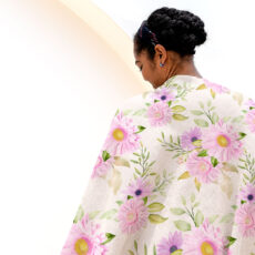 شال مبل مدل گلهای بابونه کد F2SH1079 سایز 100x180 سانتی متر