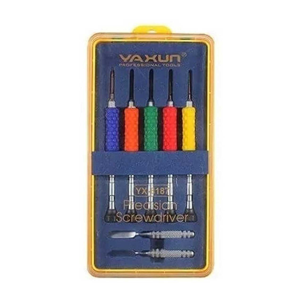 مجموعه 7 عددی سری پیچ گوشتی و قاب بازکن یاکسون مدل YX-8187