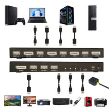 کی وی ام سوئیچ 4 پورت DisplayPort نت پیل مدل DK401