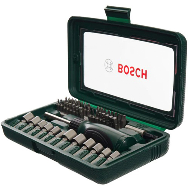 سری پیچ گوشتی و بکس سردریلی بوش مدل BO-46PCS مجموعه 46 عددی
