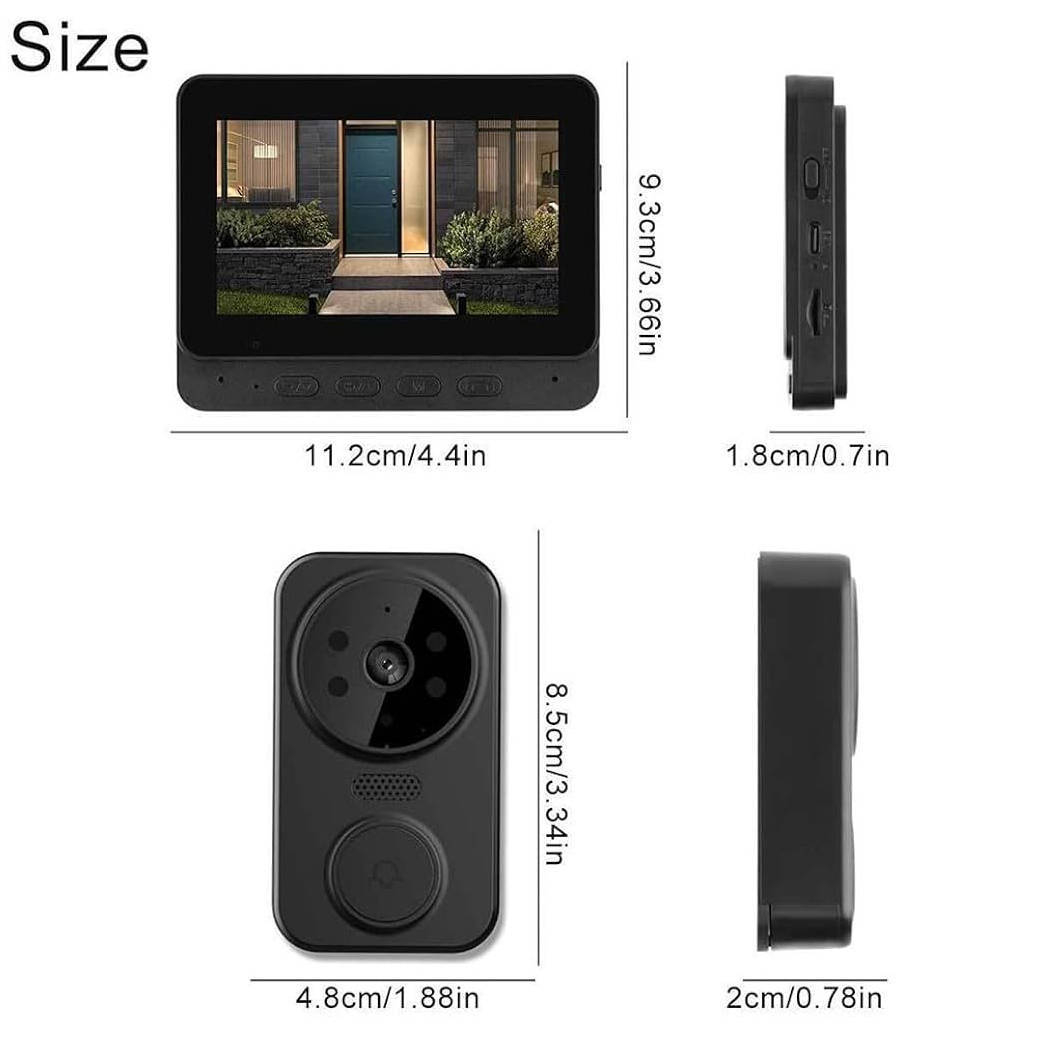 دربازکن تصویری بی سیم مدل M12