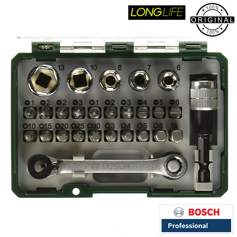 سری پیچ گوشتی بوش مدل 2607017331 مجموعه 28 عددی