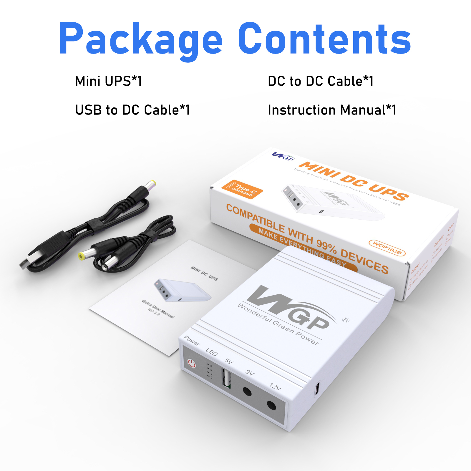 یو پی اس دبلیو جی پی مدل 103B ظرفیت 10400 میلی آمپر ساعت