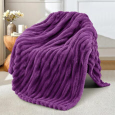 شال مبل و تخت آقای طرح مدل پلیسه سایز 150x200سانتی متر