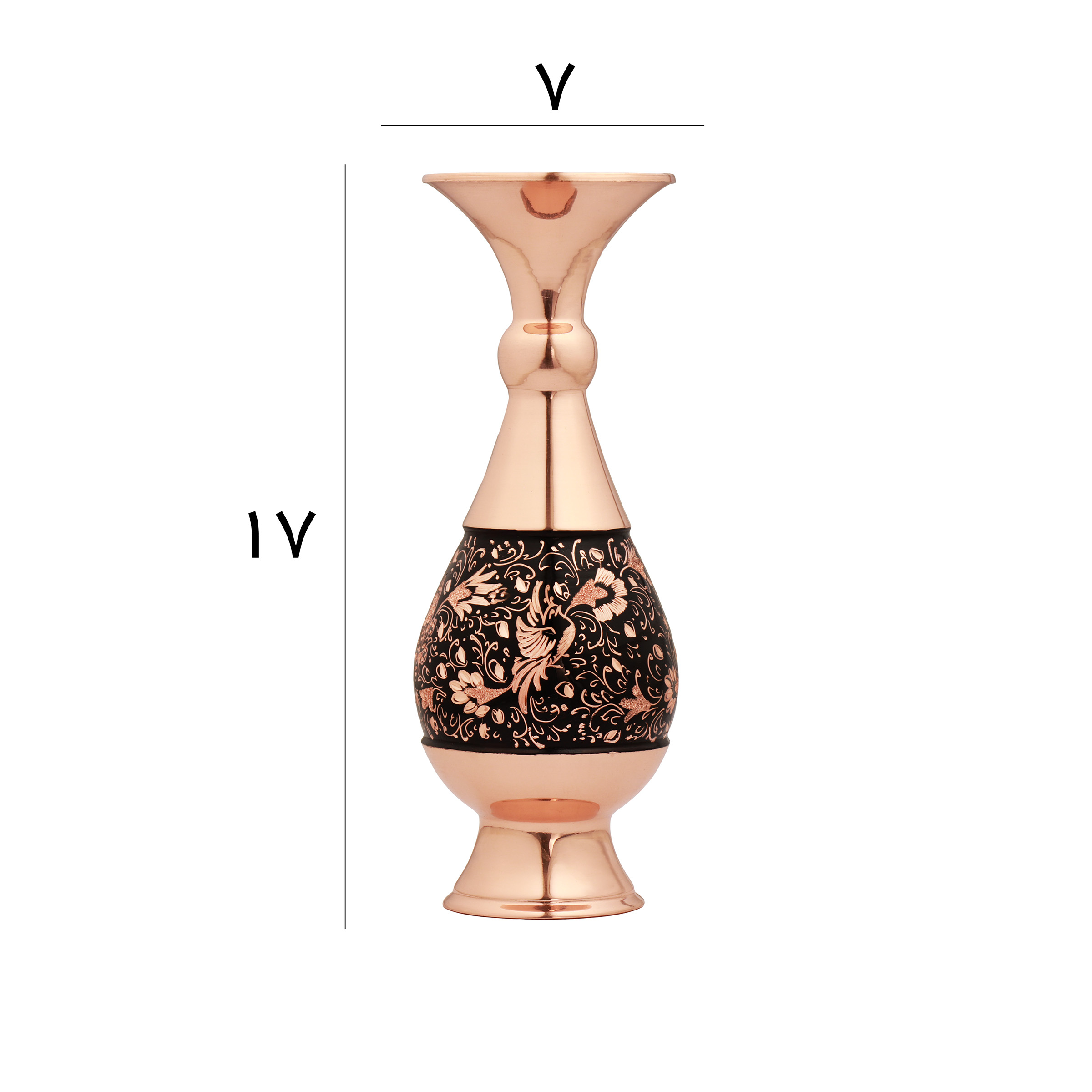 گلدان الماس تراش مدل صراحی کد 16