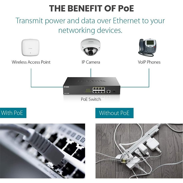 سوئیچ 10 پورت گیگابیت PoE دی-لینک مدل DGS-1010MP