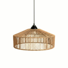 لوستر بافتنی مدل رافیا دست ساز فریم چتری