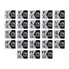 تابلو راهنما طرح شماره پلاک مدل GNS1723 مجموعه 23 عددی