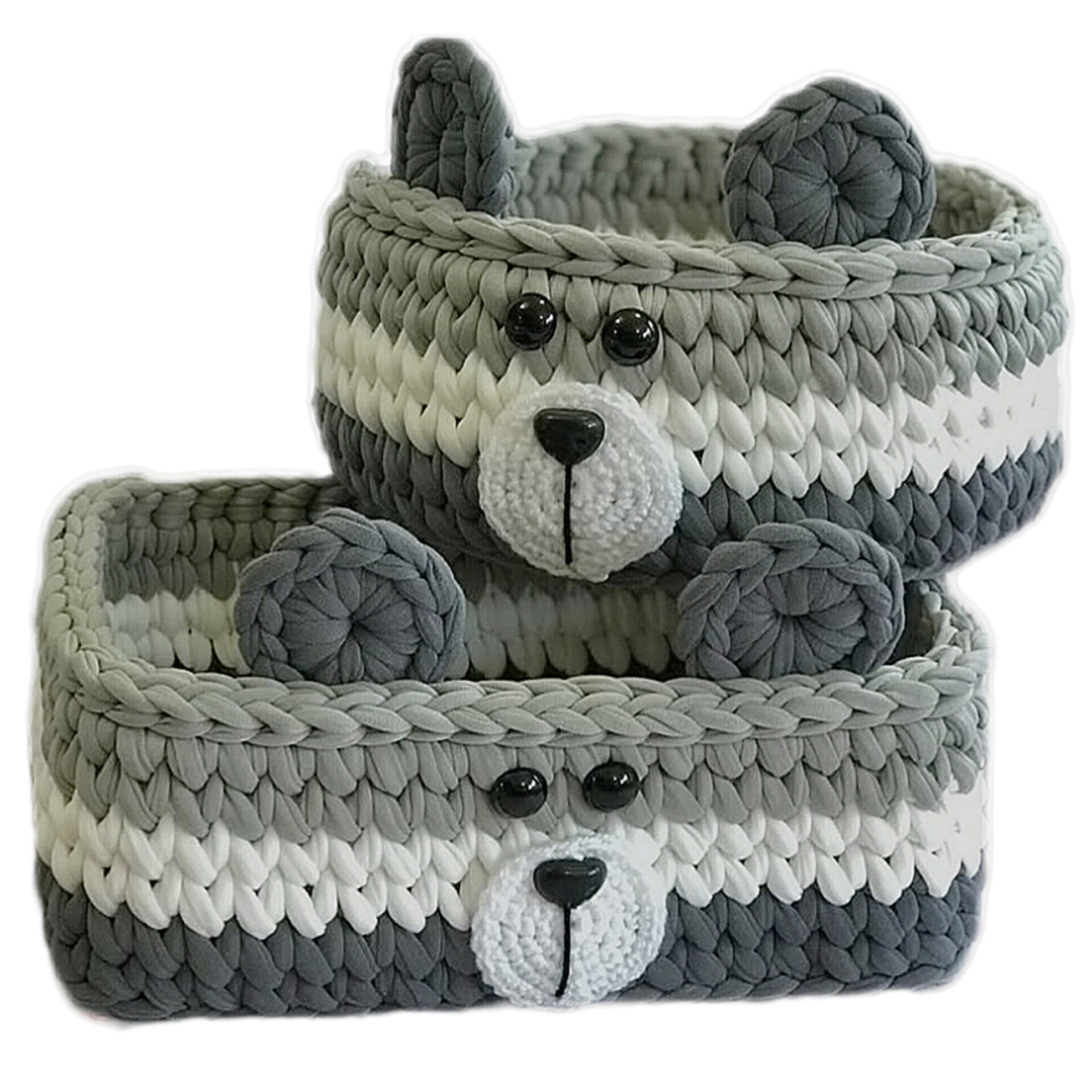 سبد قلاب بافی تریکو کد ۶۷ مجموعه ۲ عددی