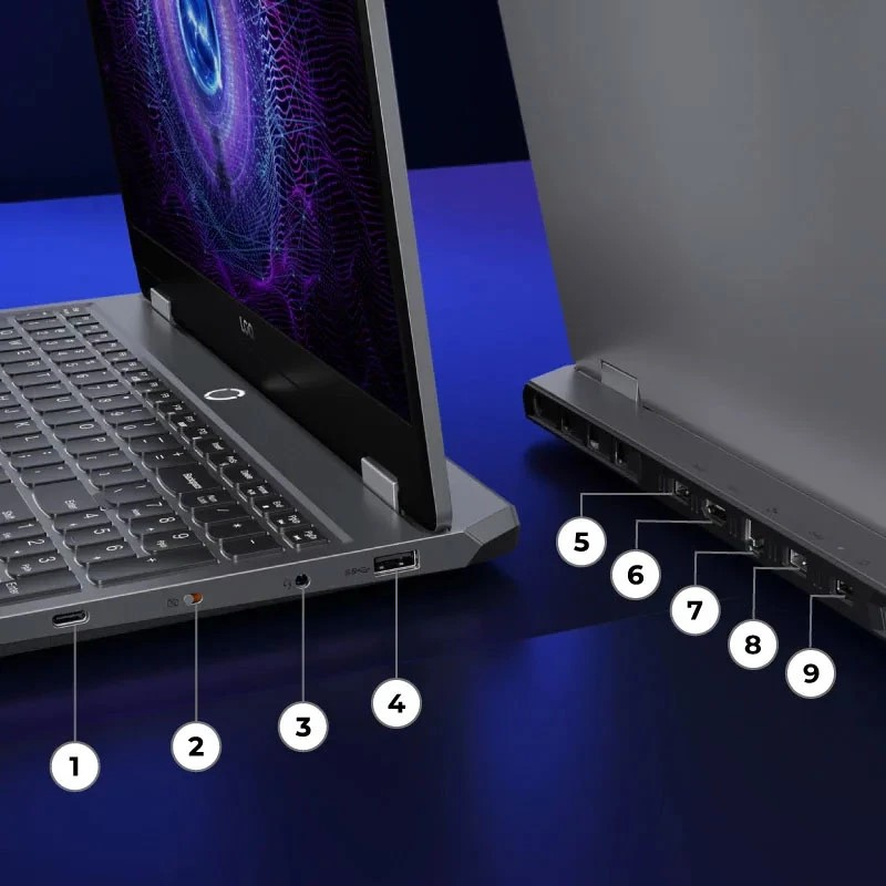 لپ تاپ 15.6 اینچی لنوو مدل LOQ 15IRX9-i5 13450HX-32GB DDR5-512GB SSD-RTX3050-FHD - کاستوم شده