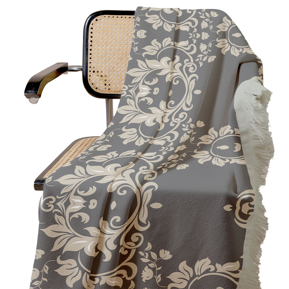 شال مبل طرح وینتیج کد vin2sh1012 سایز 200x180 سانتی متر