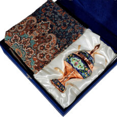 ست هدیه نگارستان نیلی مدل مس و ترمه کد pardaz24