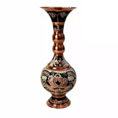 گلدان مس مدل توپی نقره کوب کد ZH362.1