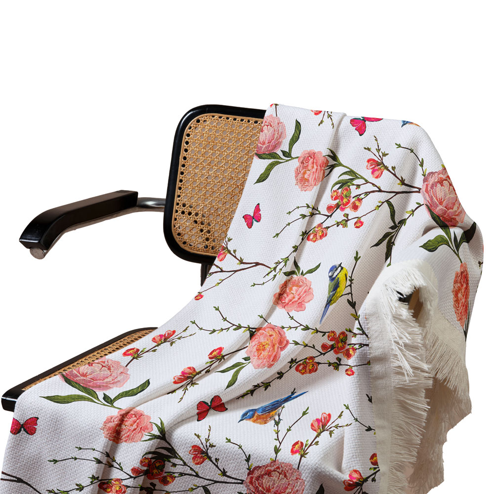 شال مبل مدل باغ عدن کد F2SH1081 سایز 98x180 سانتی متر