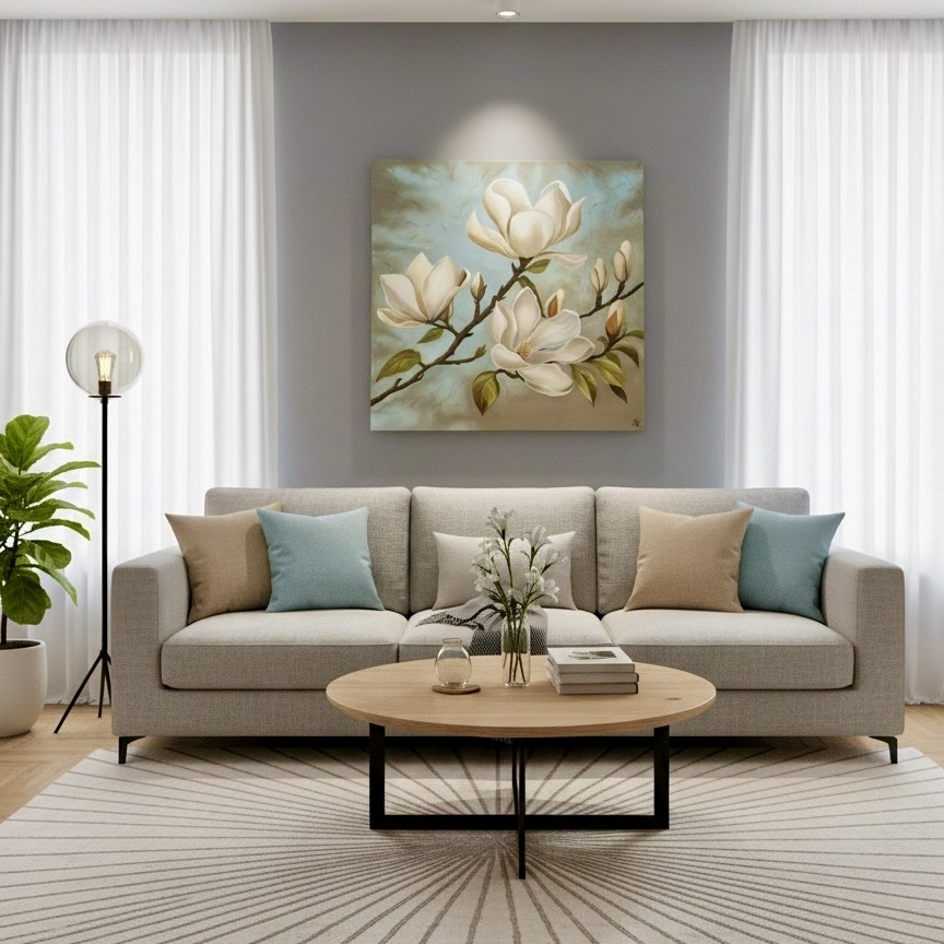 تابلو نقاشی رنگ روغن مدل گل