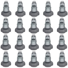 مجسمه مدل موآی ایستر کاکاسنگی بسته 20 عددی