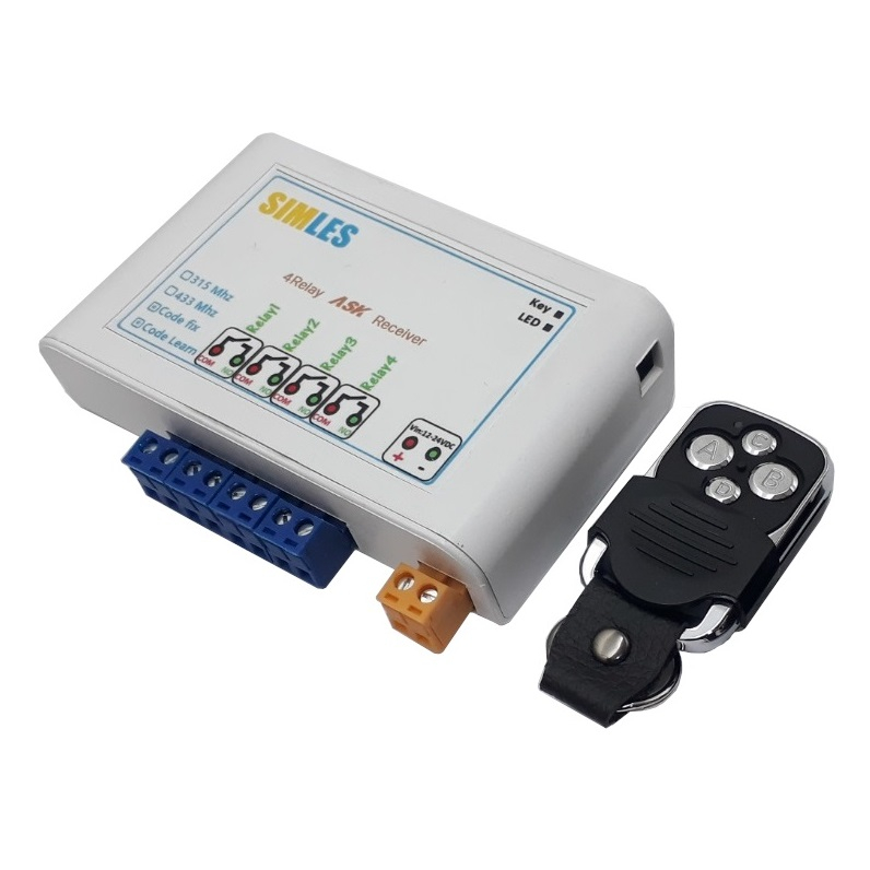 ریموت و گیرنده 4 رله سیملس مدل PN1468