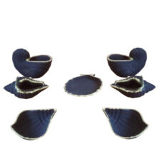 ظروف هفت سین طرح صدف مختلف مدل گلدن لاین مجموعه 7 عددی