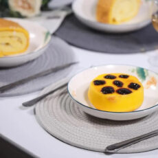 زیربشقابی بافتنی مدل دایره بسته 4 عددی