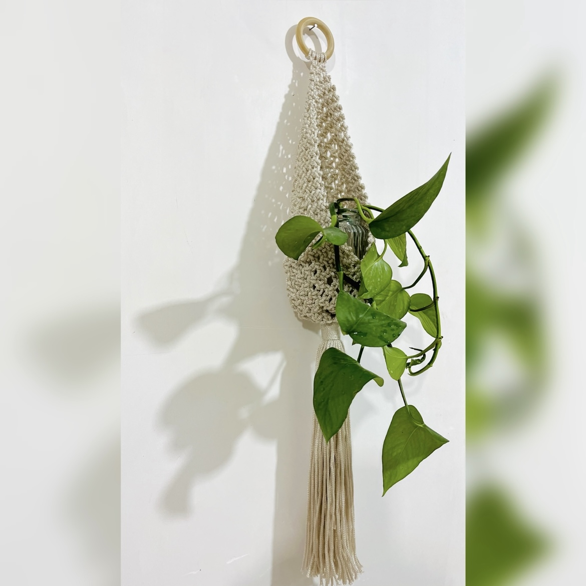 آویز بافتنی مدل مکرومه