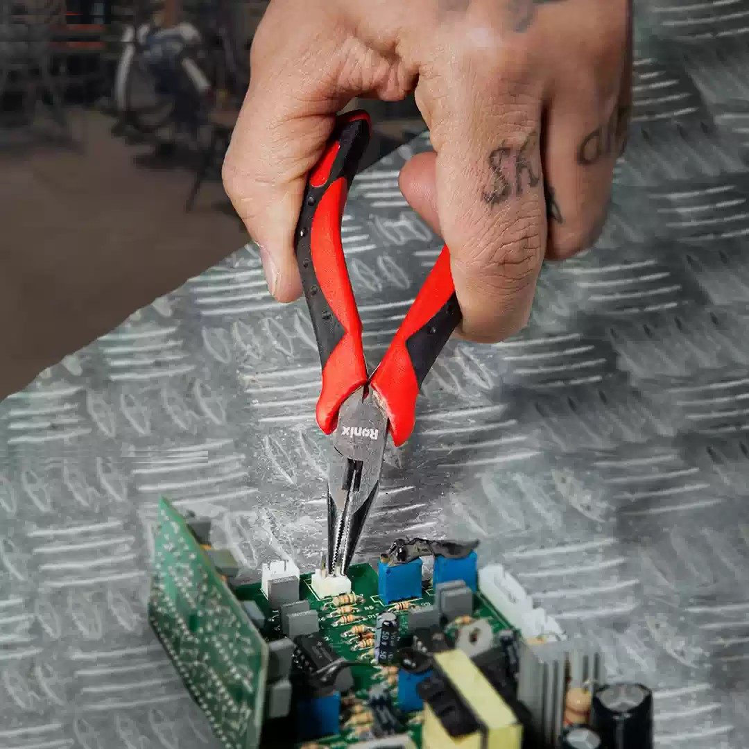 انبر رونیکس مدل الکترونیکی سایز 4.5 اینچ مجموعه 3 عددی