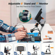 میکروسکوپ دیجیتال مدل Full HD USB 1500x به همراه ریموت کنترل