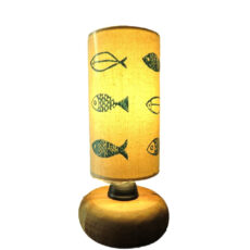 آباژور رومیزی چوبی طرح ماهی