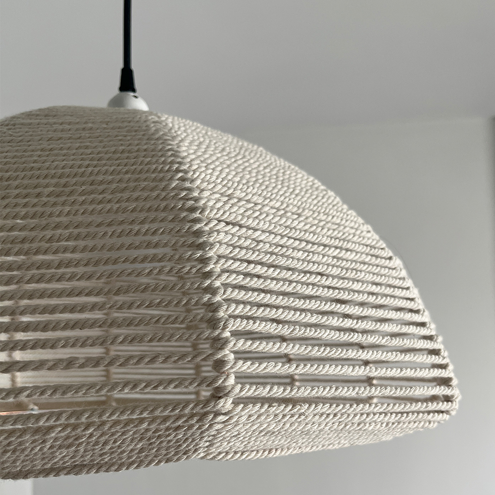 لوستر بافتنی مدل گنبدی مکرومه کد 4025