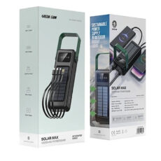 پاوربانک گرین لاین مدل Solar max با ظرفیت 30000 میلی آمپر بر ساعت
