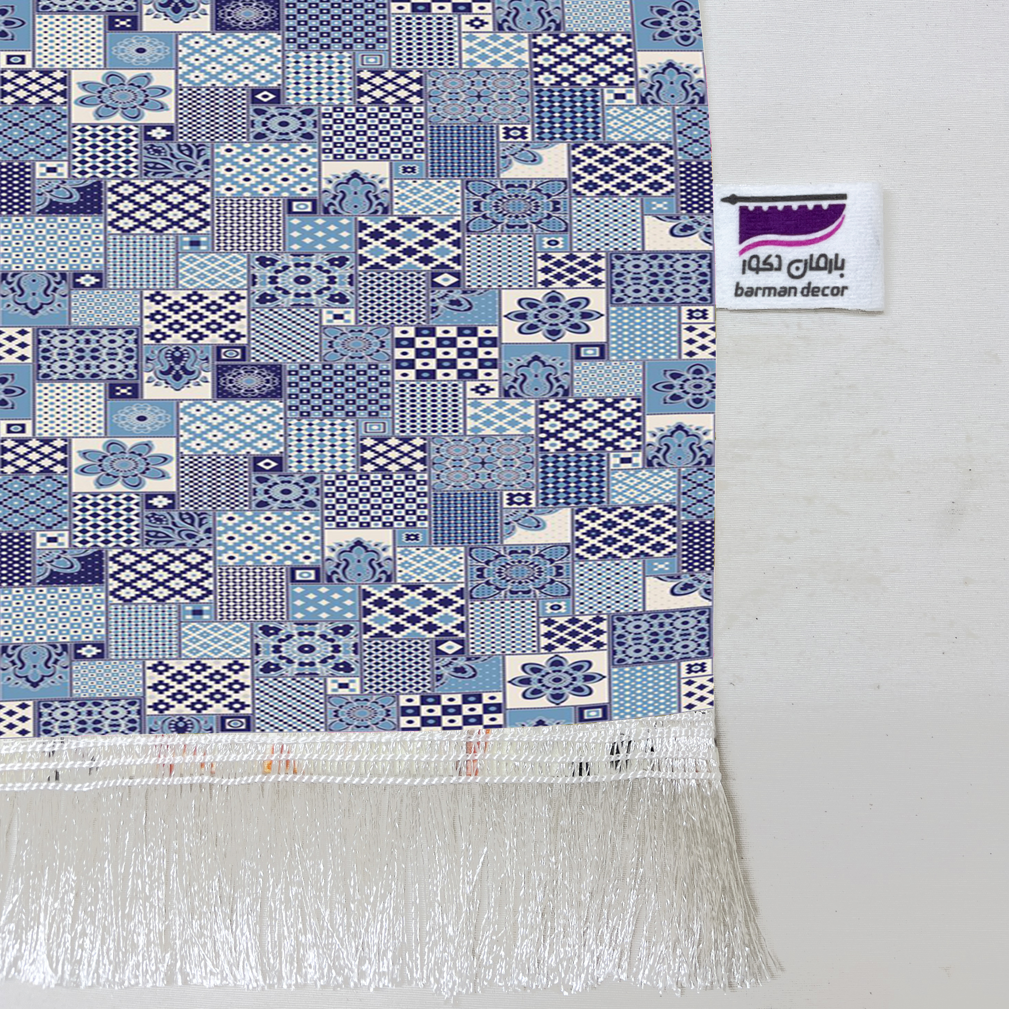 شال مبل بارمان دکور طرح سنتی پر کد 62 سایز 98x180 سانتی متر