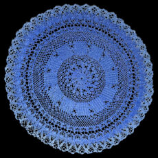 رومیزی قلاب بافی مدل کوکب