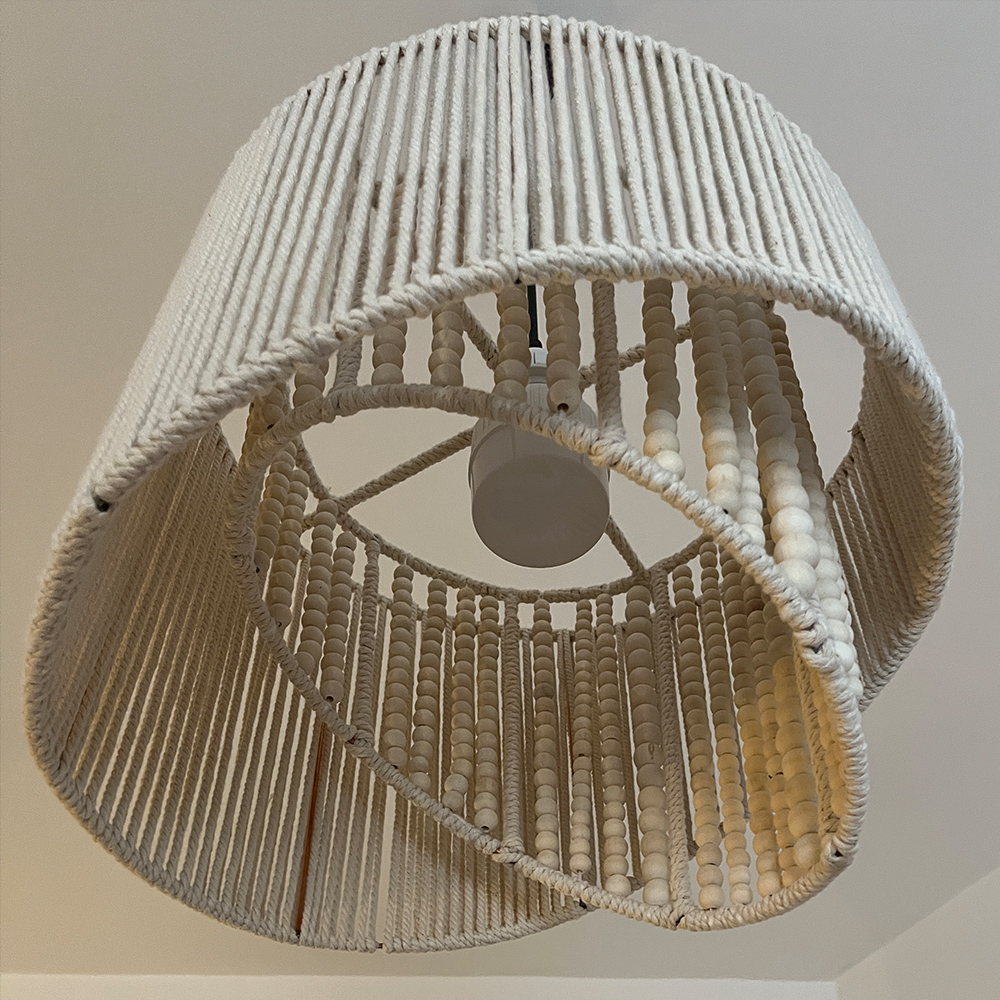 لوستر بافتنی مدل مدرن دوحجمی کد 4030