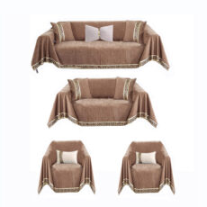 کوسن تیگران مفشوو مدل نواردار به همراه شال مبل مجموعه 11 عددی