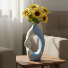 گلدان بتنی مدل پیچ مینیمال