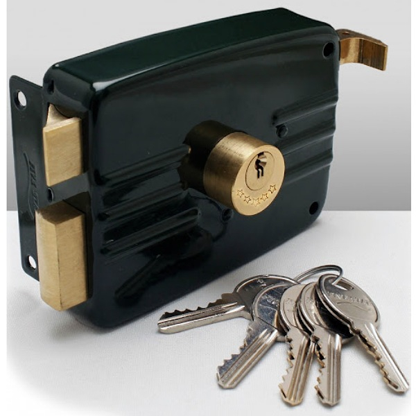 قفل حیاطی پنج ستاره مدل دوشیاره