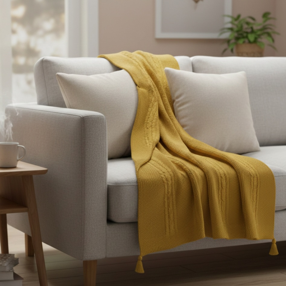 شال مبل و تخت مدل هیلدا سایز 220x140 سانتی متر