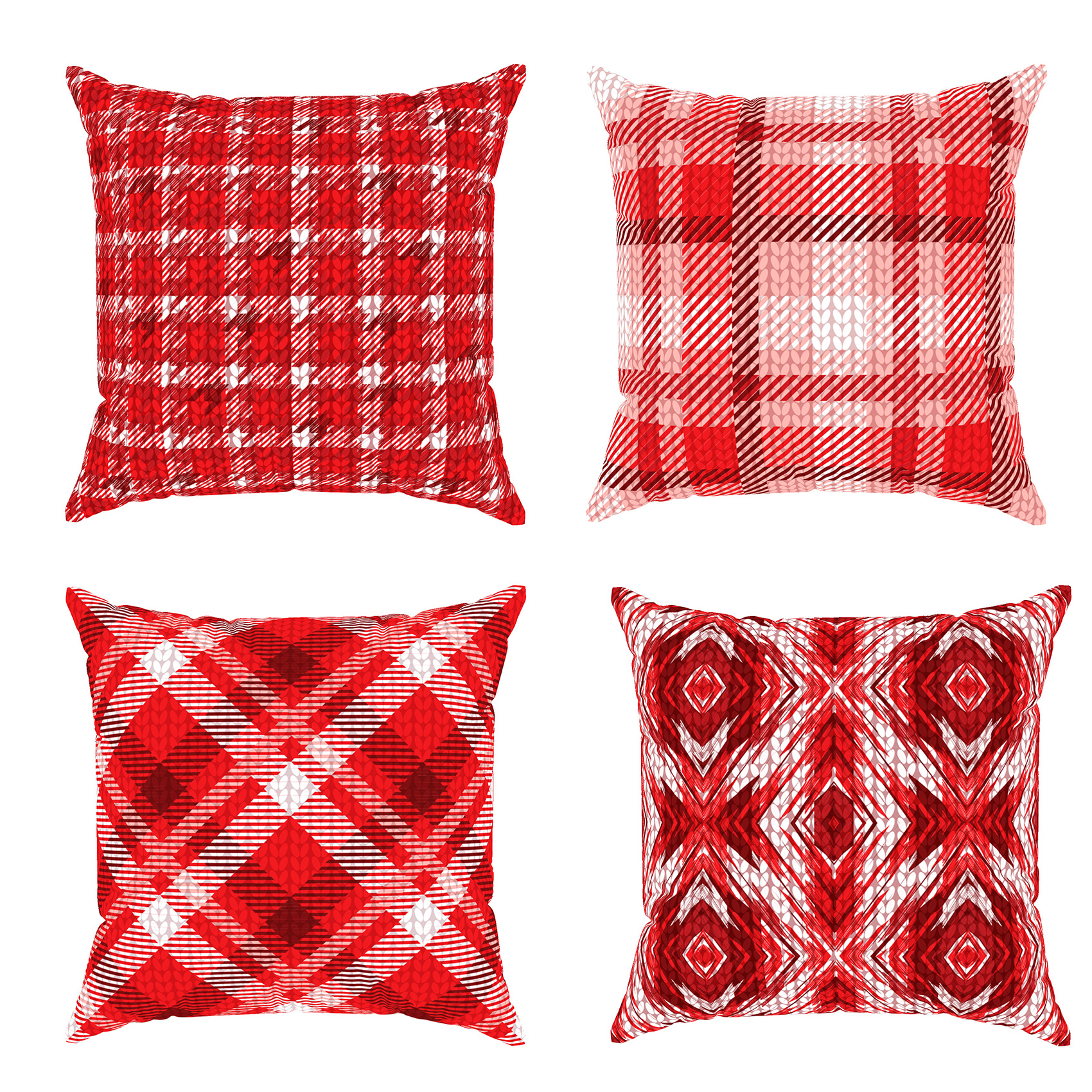 کاور کوسن مدل مخمل طرح کریسمس کد 4019a مجموعه چهار عددی