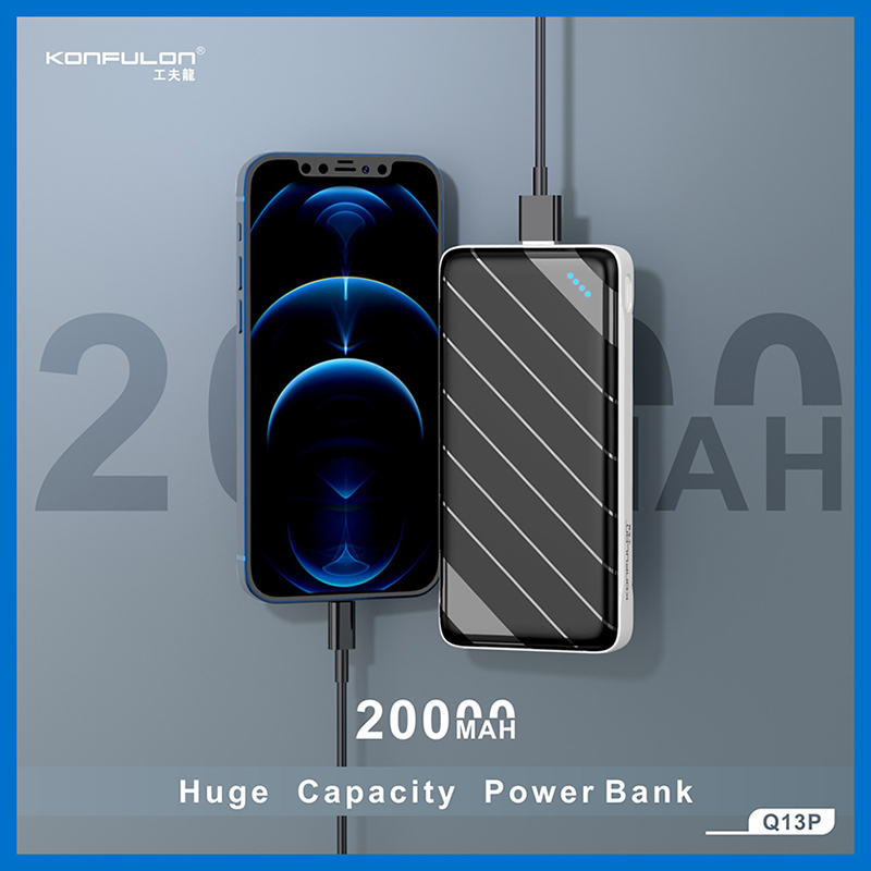 پاوربانک کانفلون مدل Q13P ظرفیت 20000 میلی آمپر ساعت