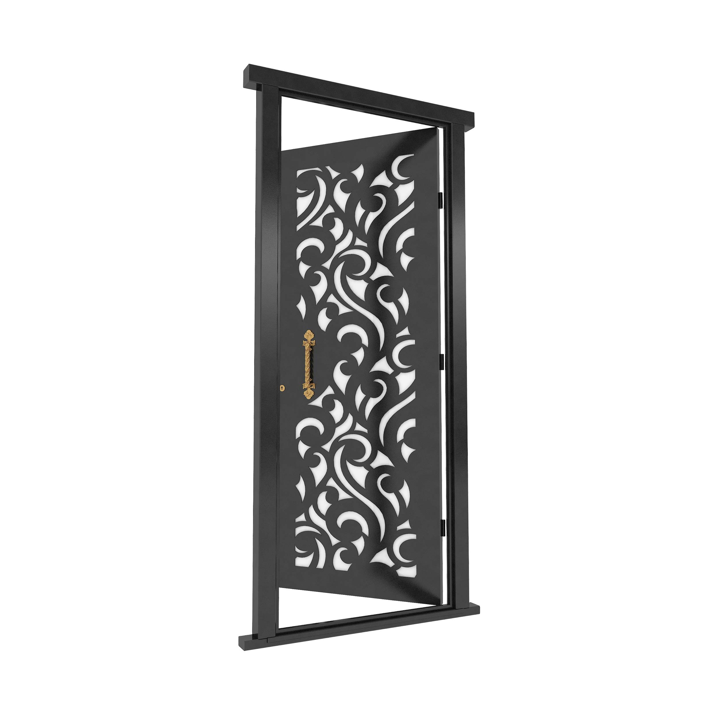 در ورودی بزرگمهر مدل فلزی لیزری طرح سوسن BL-1062